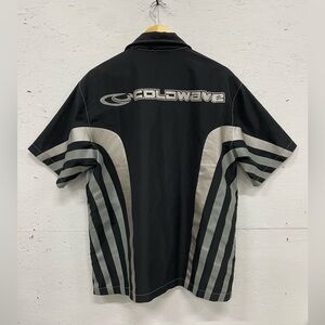 Vintage Coldwave Rave Millenium Button Down Shirt, Size L